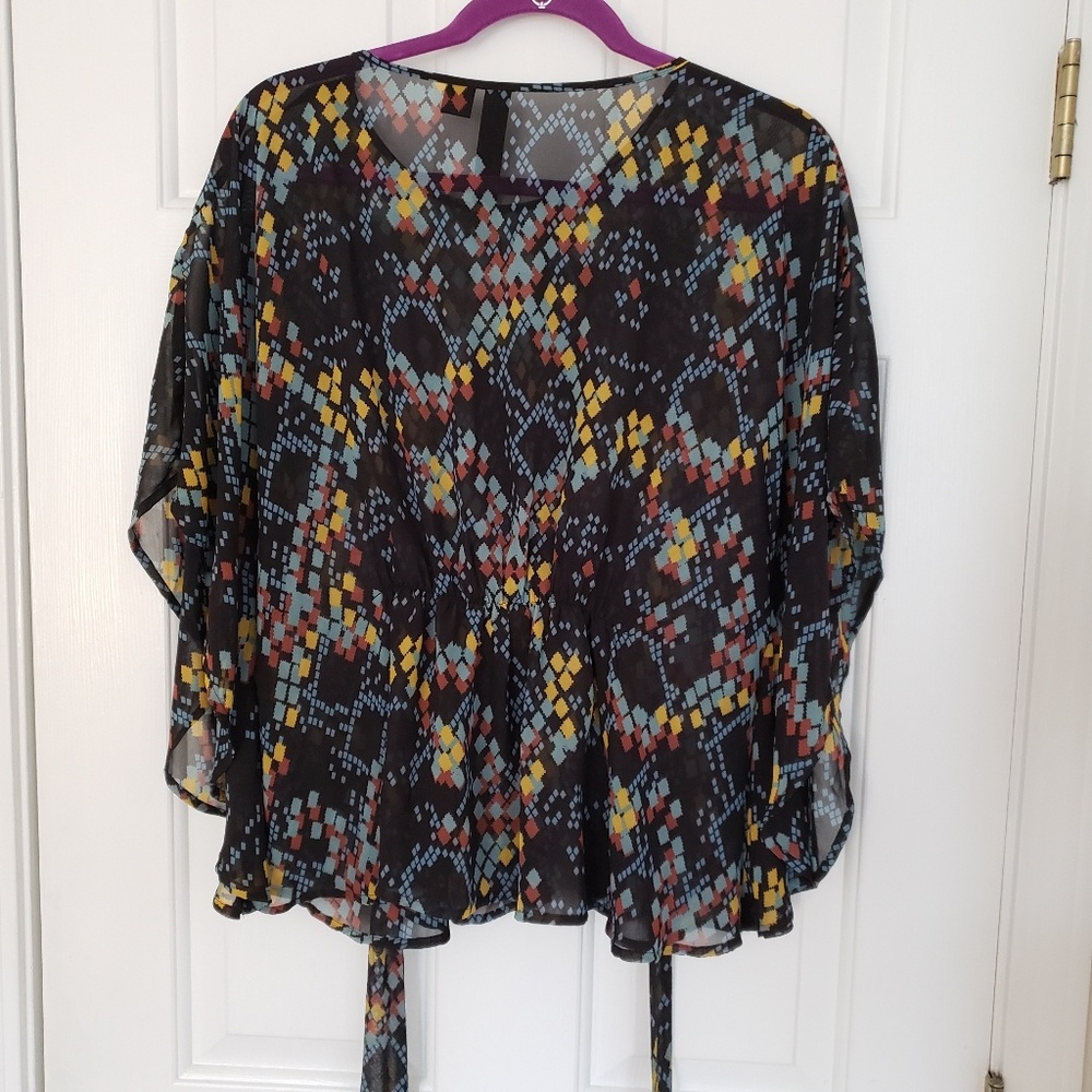 Petticoat Alley Sheer Blouse Size Meduim - Picture 3 of 5